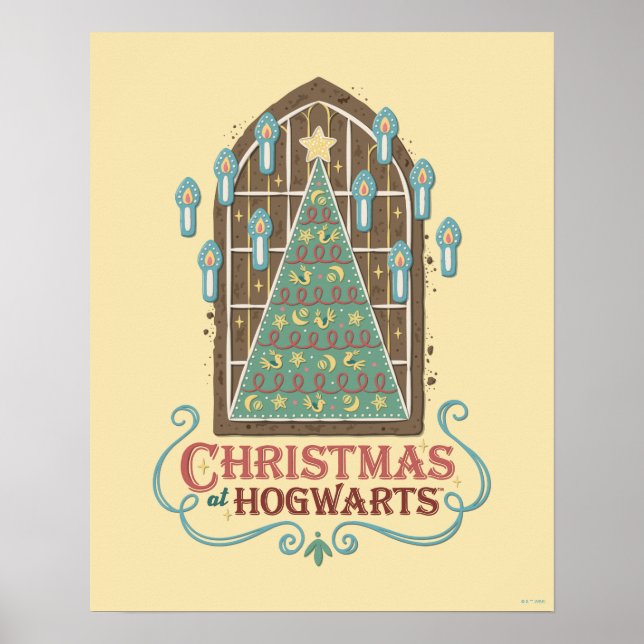 Jul på HOGWARTS™ Cookie Graphic Poster (Framsidan)