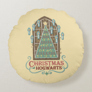 Jul på HOGWARTS™ Cookie Graphic Rund Kudde