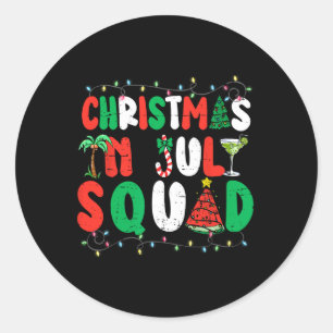 Jul på Juli Squad Den finne sommaren Julafton Mana Runt Klistermärke