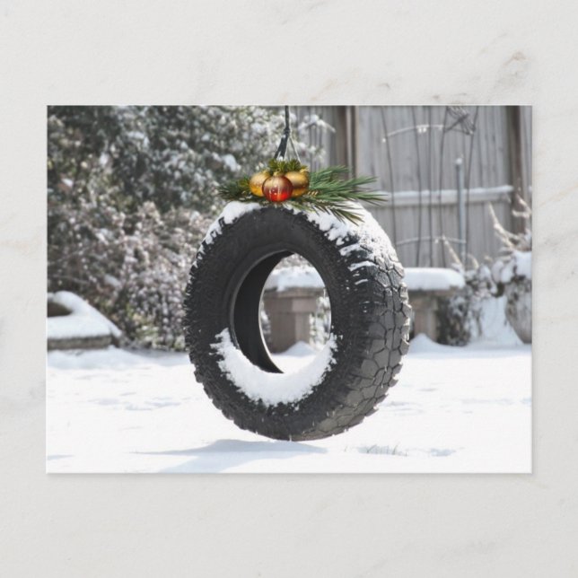 Jul på landsbygden helg vykort (Framsida)