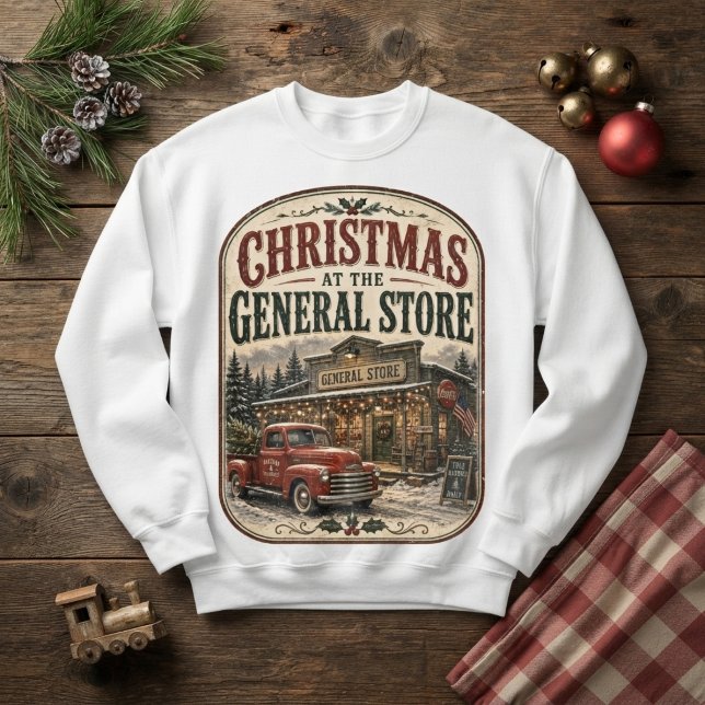 Jul på Lanthandeln Vintage Lång Ärmad Tröja (Skapare uppladdad)
