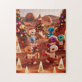 Jul på Mars Puzzle Pussel