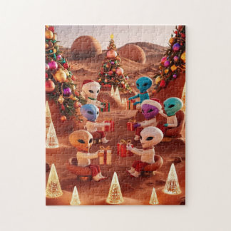 Jul på Mars Puzzle Pussel