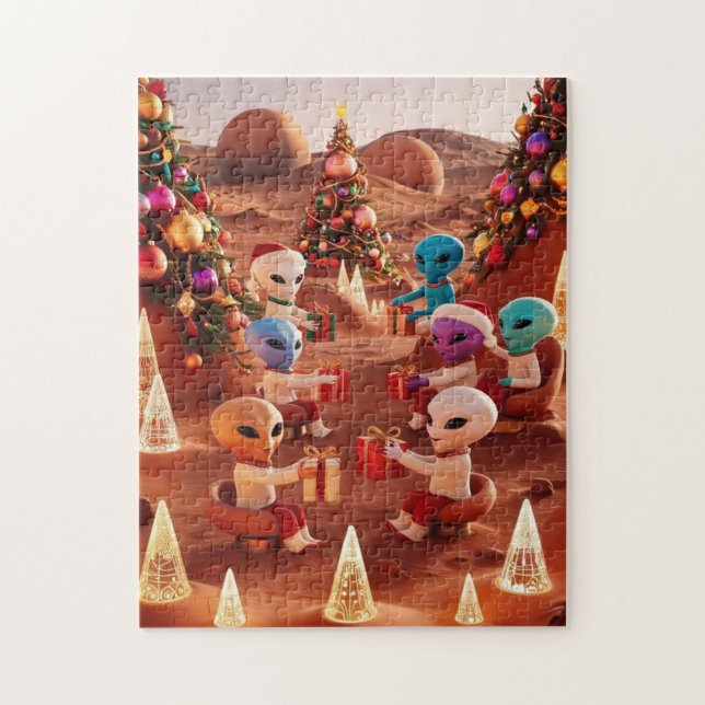 Jul på Mars Puzzle Pussel (Vertikal)