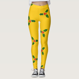 Jul på orange leggings