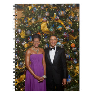 Jul på president Barack Obama och Michelle Anteckningsbok
