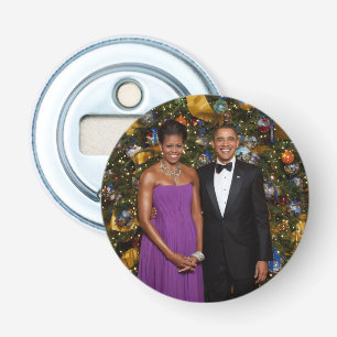 Jul på president Barack Obama och Michelle Flasköppnare