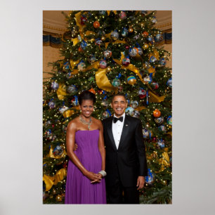 Jul på president Barack Obama och Michelle Poster