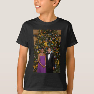 Jul på president Barack Obama och Michelle T Shirt