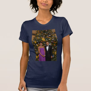 Jul på president Barack Obama och Michelle T Shirt