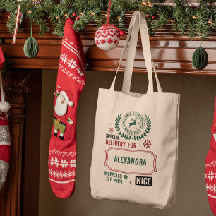 Jul på Santa Express (eget namn) Tygkasse