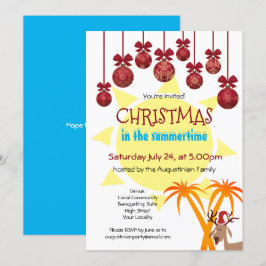 Jul på sommaren Party Inbjudningar