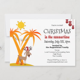 Jul på sommaren Party Inbjudningar