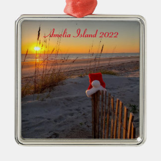 Jul på stranden på Amelia-ön Ornament