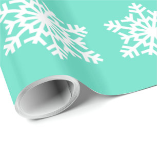 Jul på Tiffanys Aqua Blue Snöflingor Presentpapper