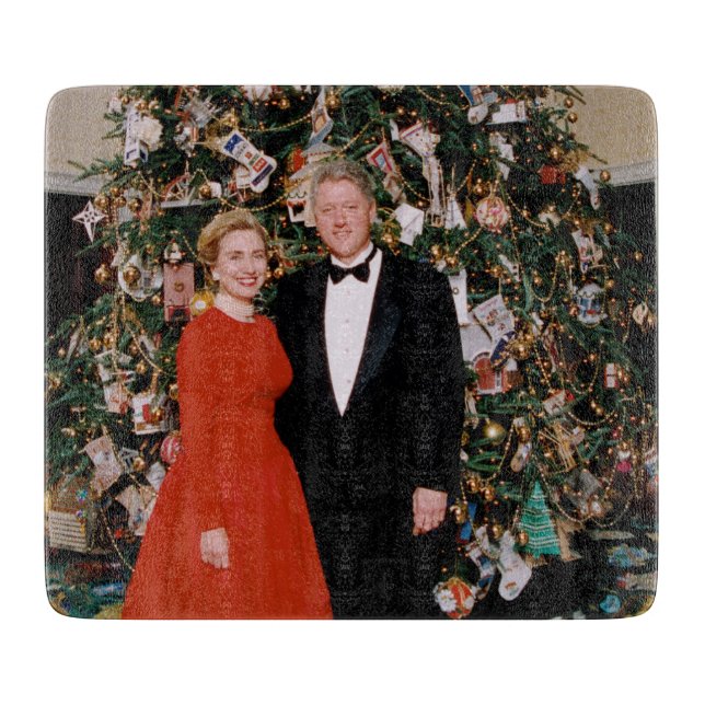 Jul på USA:s president Bill Clinton & Hillary (Framsidan)