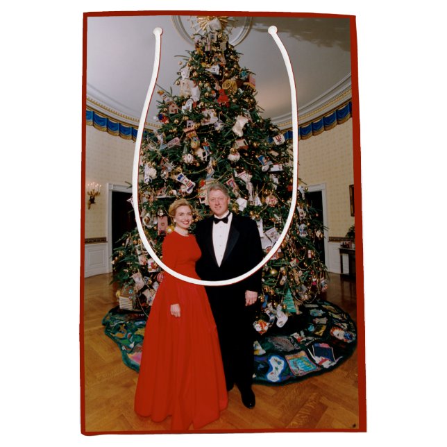 Jul på USA:s president Bill Clinton & Hillary (Framsidan)
