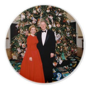 Jul på USA:s president Bill Clinton & Hillary Knopp