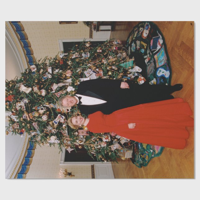 Jul på USA:s president Bill Clinton & Hillary Presentpapper (Platt)