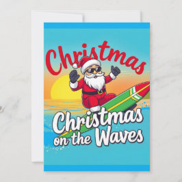 Jul på vågorna Tomte Design Inbjudningar