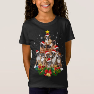 Jul Pajama Boxer Träd Julafton Gifts Hund Pappa Ma T Shirt