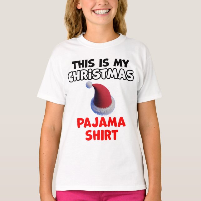 Jul Pajama-design T Shirt (Framsida)