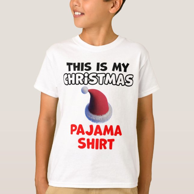 Jul Pajama-design T Shirt (Framsida)