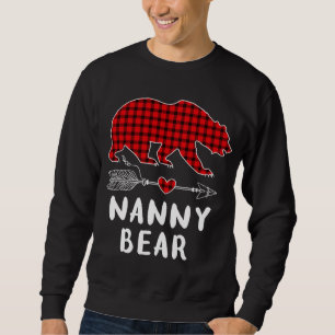 Jul Pajama-familjens Arrow Nanny Bear Red Play Lång Ärmad Tröja