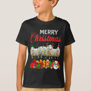 Jul Pajama får Älskare Julafton Träd Ljus Anim T Shirt