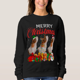 Jul Pajama Guinea gris Älskare Julafton Träd Ljus T Shirt