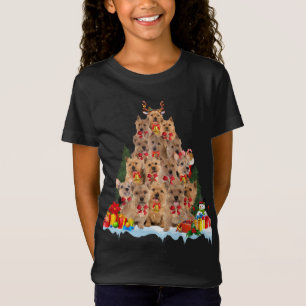 Jul Pajama Norwich Terrier Julafton Träd Gifts D. T Shirt