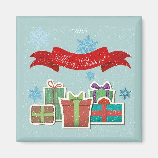 Jul Paket med God jul Magnet (Framsidan)