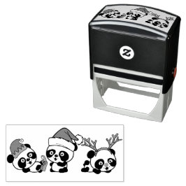Jul Pandas Självfärgande Stämpel