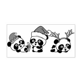 Jul Pandas Självfärgande Stämpel