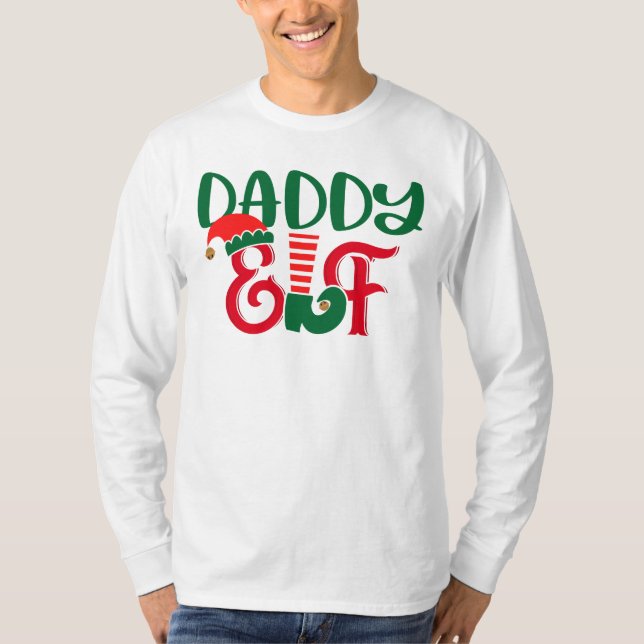 Jul-pappa Elf T Shirt (Framsida)