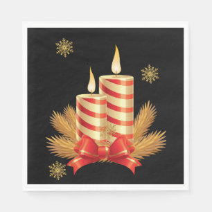 Jul Pappersservetter, Jul Ljusstake Pappersservett