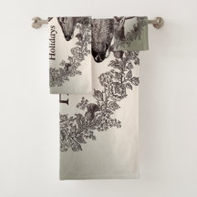 Jul Party Blommigt Reindeer Golden Winter