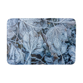 Jul Party Blue Löv Snö Helgdagars Vinter Badrumsmatta