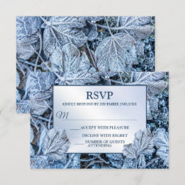 Jul Party Blue Löv Snö Helgdagars Vinter OSA Kort