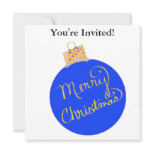 Jul Party Blue Ornament Boll