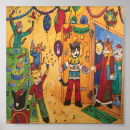 Jul Party Cats Poster