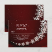 Jul Party Crystal Snöflingor Red Rustic
