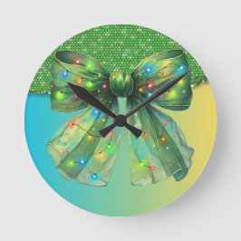 Jul Party-drivrutin Bling Festive God jul Ligh Rund Klocka