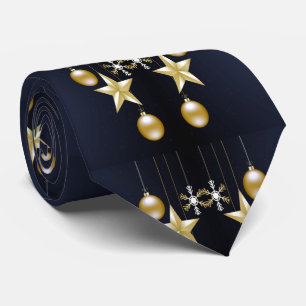 Jul Party Golden Ornaments Navy Blue Slips