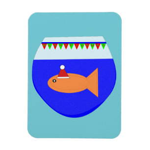 Jul Party Goldfish Anpassningsbar Magnet