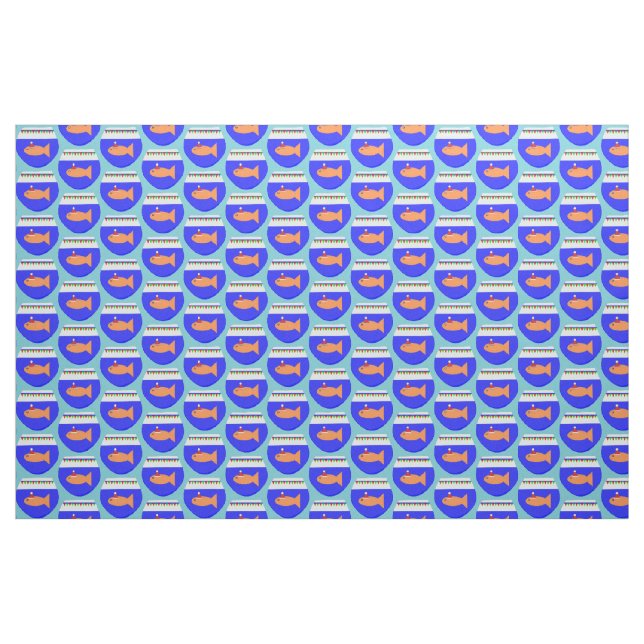 Jul Party Goldfish Craft Fabric Tyg (Yard)