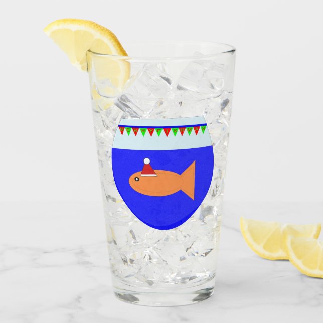 Jul Party Goldfish Glaskopp (Framsida Ice)