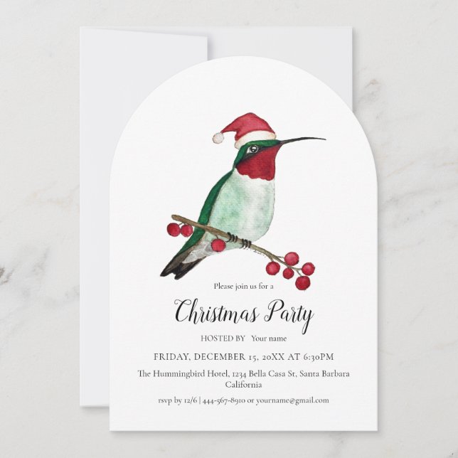 Jul Party Inbjudningar (Framsida)