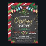 Jul party julfest chalkboard mistletoe inbjudningar<br><div class="desc">[All text är redigerbar,  utom "christmas"]Hämta den här snyggten nu!
Tillfälle: Jul,  helgdagTema: Kyss under mistletoeStyle: moderna,  chic,  glada,  roligaFärger: Röd,  vit,  grönt,  festive färg,  faux guld Graphics: bakgrund,  candy cane,  färgad julklapp,  mistel,  julblomma,  faux guld konetti</div>