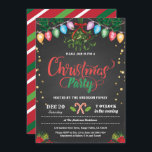 Jul party julfest chalkboard mistletoe inbjudningar<br><div class="desc">[All text är redigerbar,  utom "christmas"]Hämta den här snyggten nu!
Tillfälle: Jul,  helgdagTema: Under mistletoeStyle: moderna,  chic,  glada,  roligaFärger: Röd,  vit,  grönt,  festive färg,  faux guld Graphics: bakgrund,  candy cane,  färgad julklapp,  mistel,  julblomma,  faux guld konetti</div>